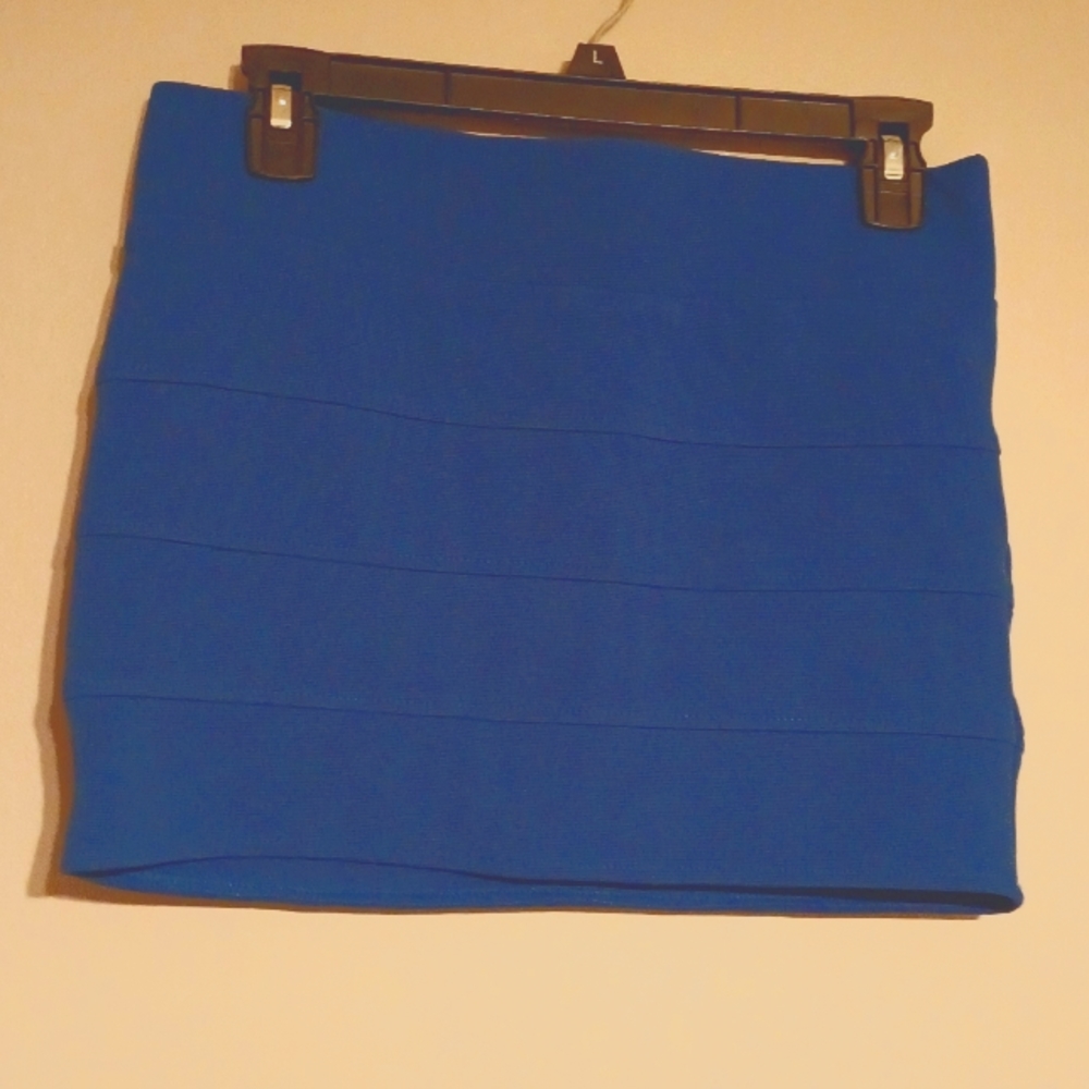 Blue mini skirt